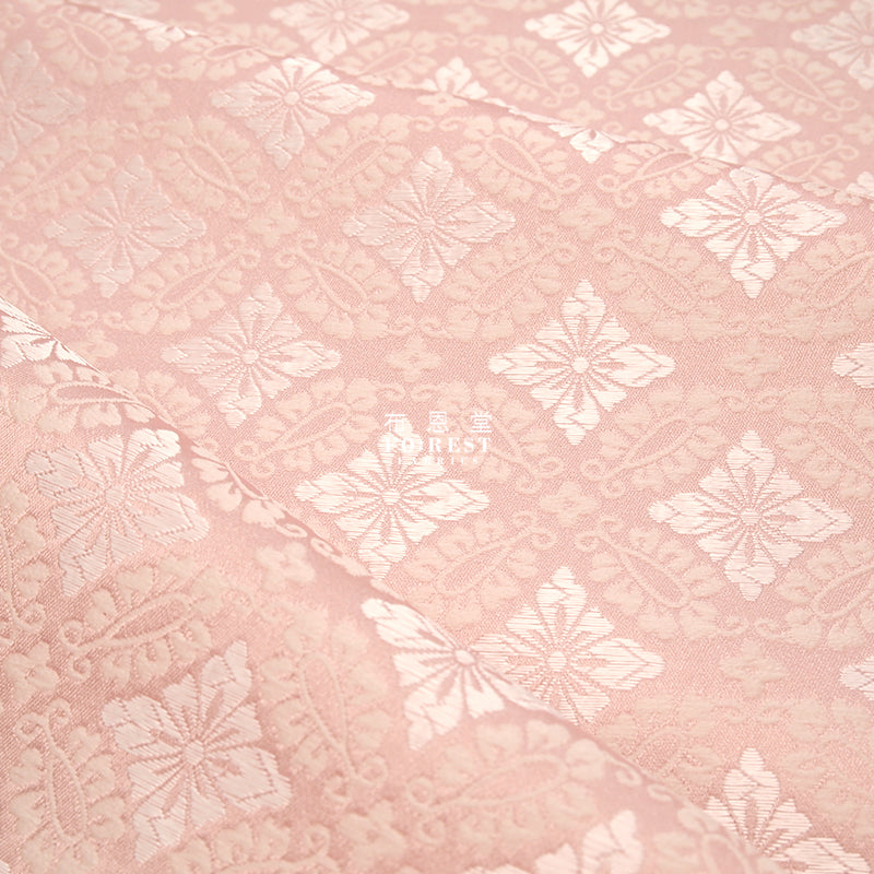 金らん "KINRAN" - wedding 婚 brocade fabric Pink - forestfabric 布恩堂