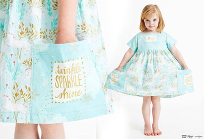 cotton - YOU ARE MAGIC with Cotton Metallic fabric - forest-fabric