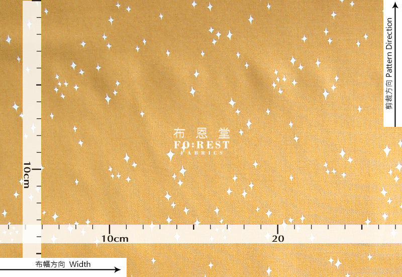 cotton - blossom Garden fabric yellow - forest-fabric