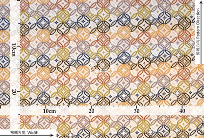 Gold Brocade - SHIPPO 七宝 KINRAN fabric - forest-fabric
