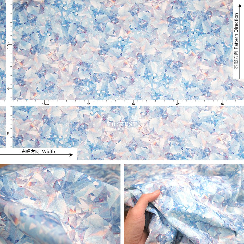 cotton - colour of Diamond fabric - forest-fabric