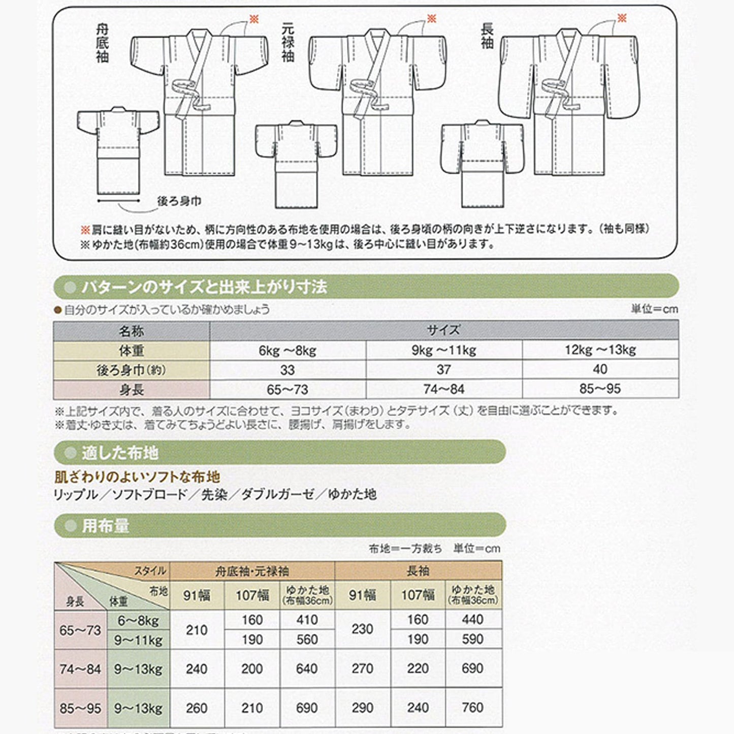 BABYSYukata | Paper pattern - FO:REST Fabric 布恩堂Liberty fabrictana lawnjapanese fabricykk zipper