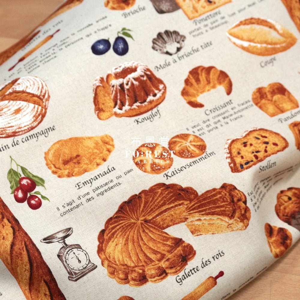 Canvas - Bread fabric Natural - FO:REST Fabric 布恩堂Liberty fabrictana lawnjapanese fabricykk zipper
