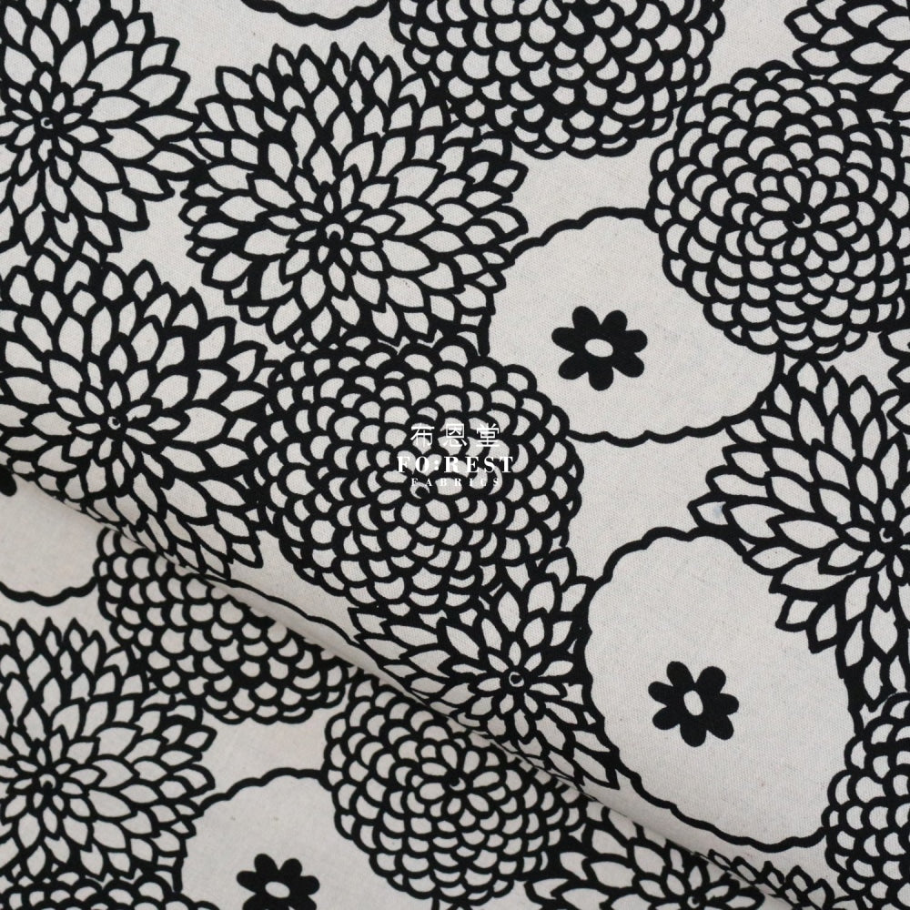 Canvas - Deco Bouquet Fabric Natural Cotton Linen Canvas