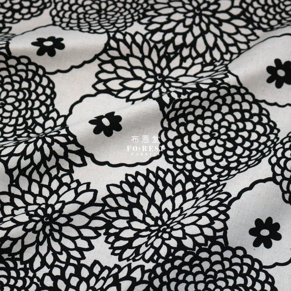 Canvas - Deco Bouquet fabric NATURAL - FO:REST Fabric 布恩堂Liberty fabrictana lawnjapanese fabricykk zipper