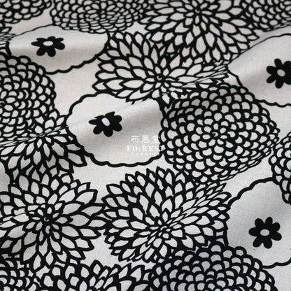 Canvas - Deco Bouquet fabric NATURAL - FO:REST Fabric 布恩堂Liberty fabrictana lawnjapanese fabricykk zipper