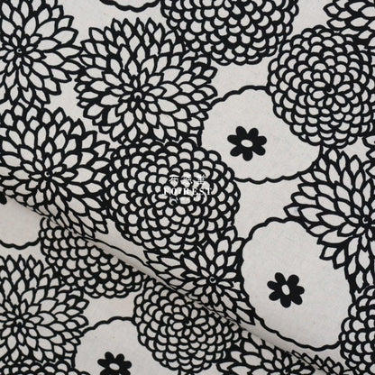 Canvas - Deco Bouquet fabric NATURAL - FO:REST Fabric 布恩堂Liberty fabrictana lawnjapanese fabricykk zipper