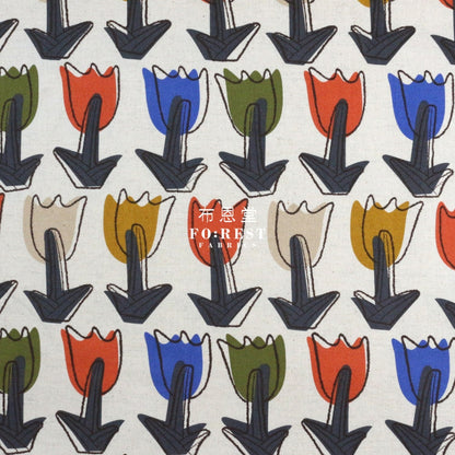 Canvas - Tulipa Fabric Natural Cotton Linen Canvas