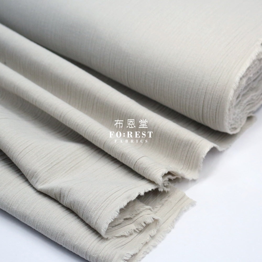 Chizimi Cotton - Solid Fabric Gray Cotton