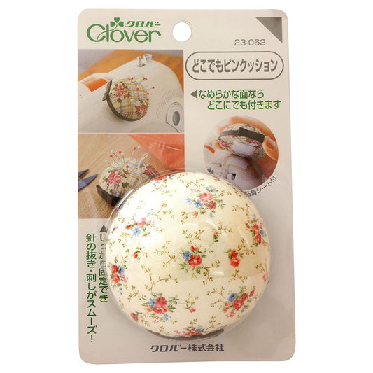 Clover Anywhere Pin Cushion 粘貼大頭針墊 - FO:REST Fabric 布恩堂Liberty fabrictana lawnjapanese fabricykk zipper