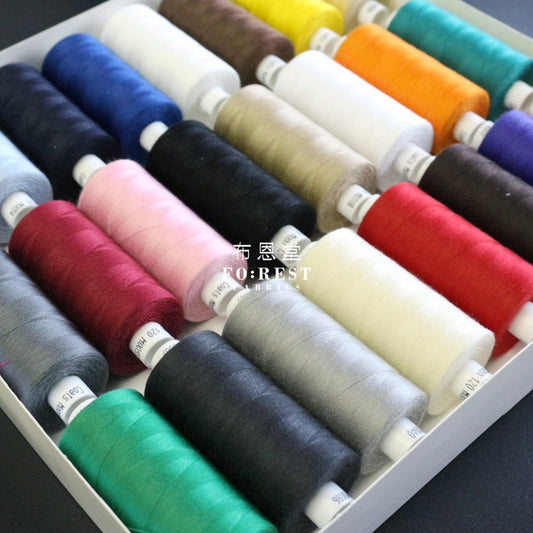 Coats Polyester Sewing Thread 1000Yds Basic Set 車縫線套裝 - FO:REST Fabric 布恩堂Liberty fabrictana lawnjapanese fabricykk zipper