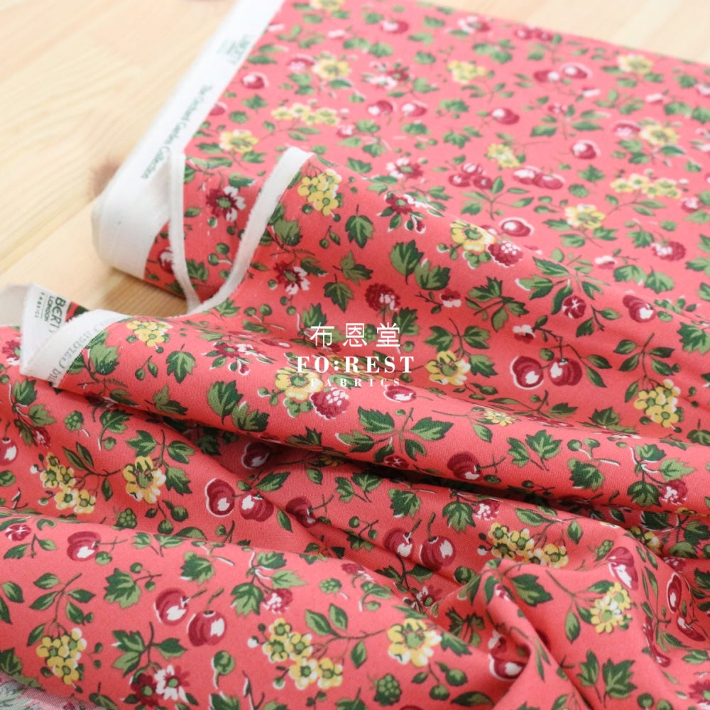Copy Of Quilting Liberty - Wild Cherry B Lasenby Cotton