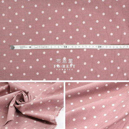 Corduroy - Dot fabric DarkPink 燈芯絨 - FO:REST Fabric 布恩堂Liberty fabrictana lawnjapanese fabricykk zipper