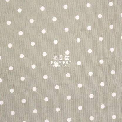 Corduroy - Dot Fabric Lt.green 100%Brushed Cotton