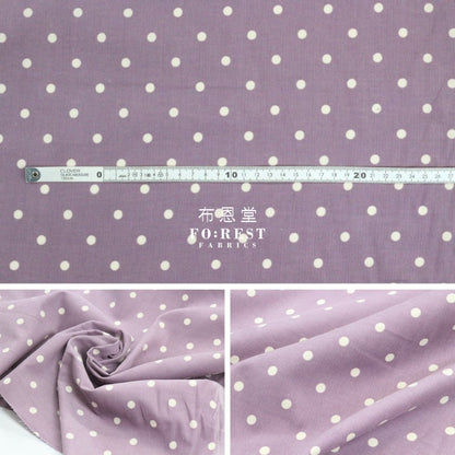 Corduroy - Dot fabric Purple 燈芯絨 - FO:REST Fabric 布恩堂Liberty fabrictana lawnjapanese fabricykk zipper