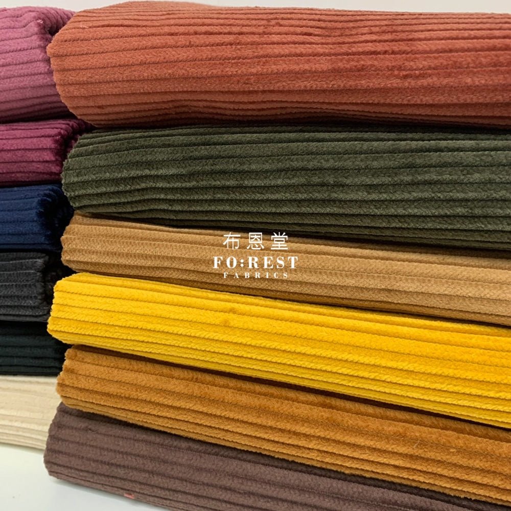 Corduroy - solid fabric 燈芯絨 - FO:REST Fabric 布恩堂Liberty fabrictana lawnjapanese fabricykk zipper