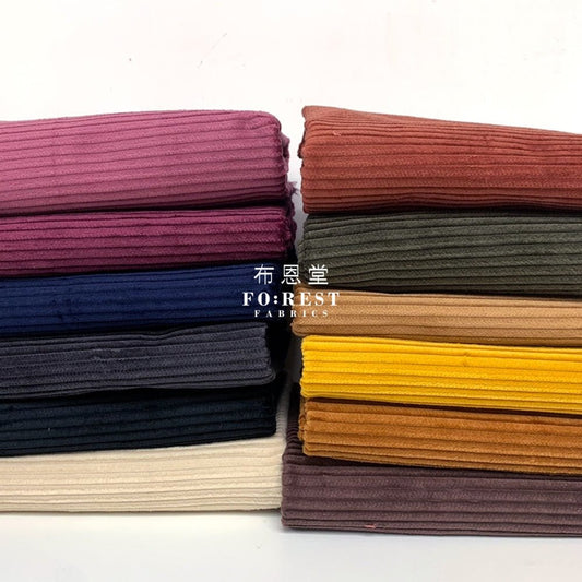 Corduroy - solid fabric 燈芯絨 - FO:REST Fabric 布恩堂Liberty fabrictana lawnjapanese fabricykk zipper