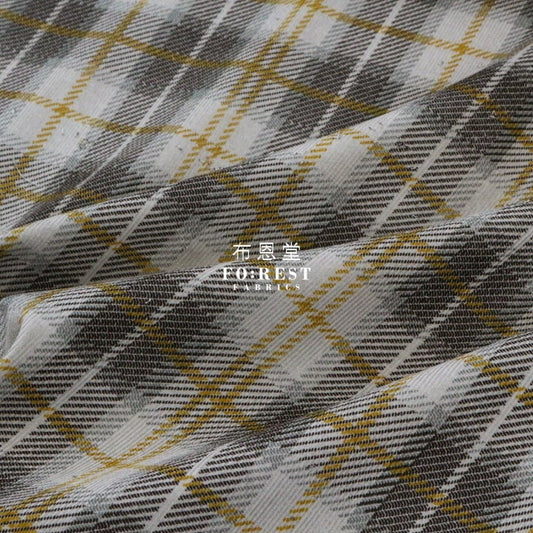 Corduroy - Tartan fabric Mustard 燈芯絨 - FO:REST Fabric 布恩堂Liberty fabrictana lawnjapanese fabricykk zipper