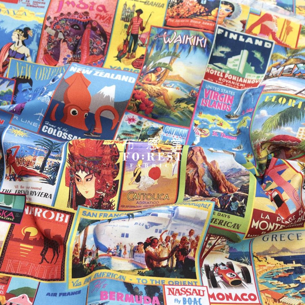 Cotton - Adventure Journey Fabric
