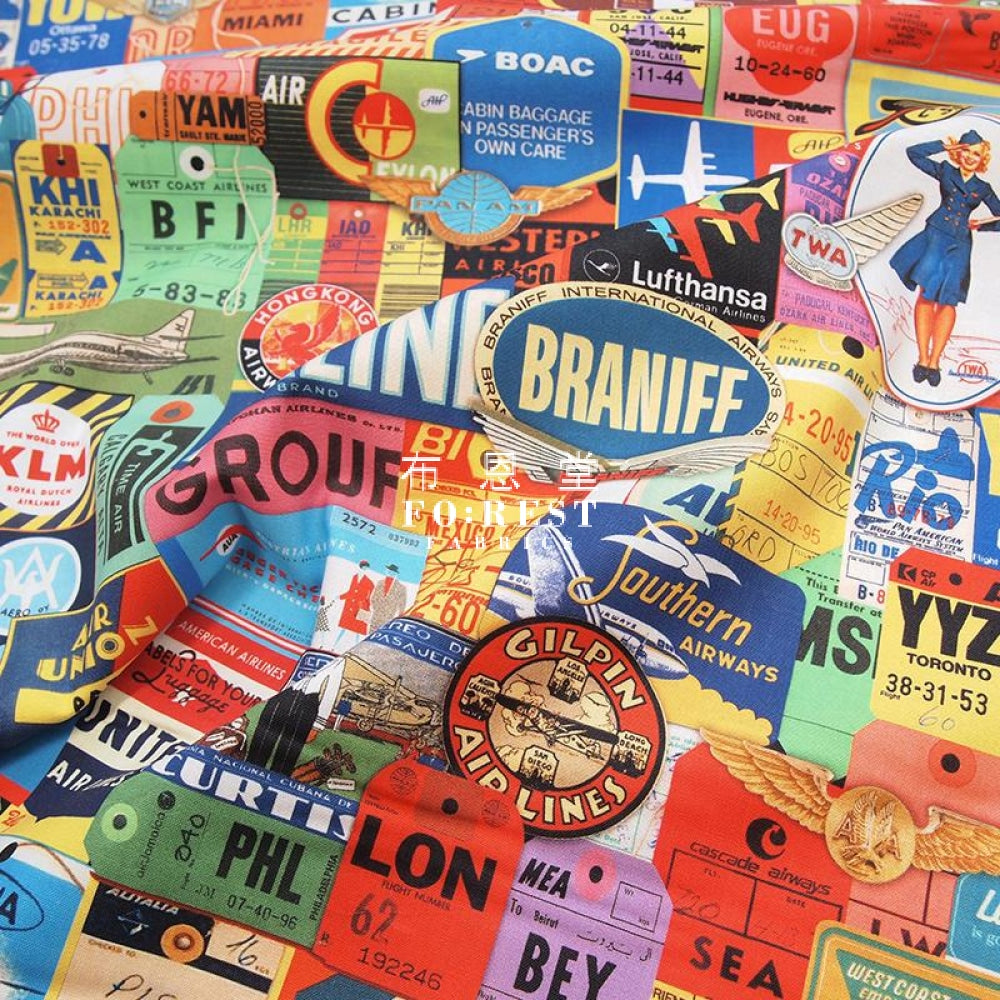 Cotton - Adventure Tag Fabric