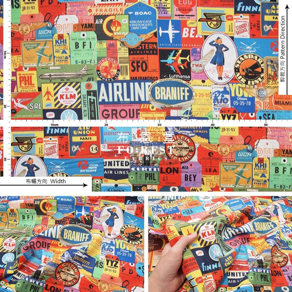 Cotton - Adventure Tag Fabric