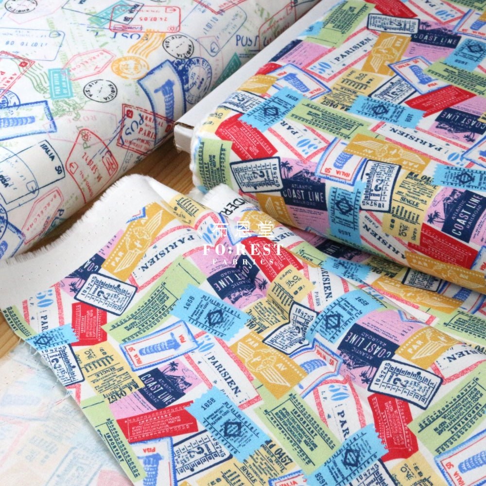 cotton - All aboard fabric - FO:REST Fabric 布恩堂Liberty fabrictana lawnjapanese fabricykk zipper