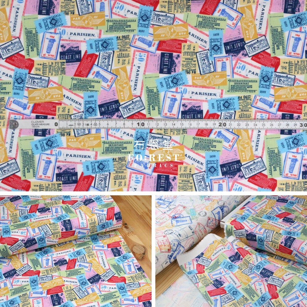 cotton - All aboard fabric - FO:REST Fabric 布恩堂Liberty fabrictana lawnjapanese fabricykk zipper