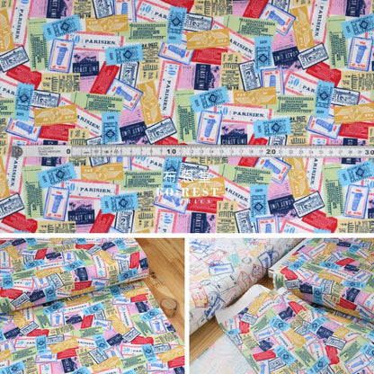 cotton - All aboard fabric - FO:REST Fabric 布恩堂Liberty fabrictana lawnjapanese fabricykk zipper