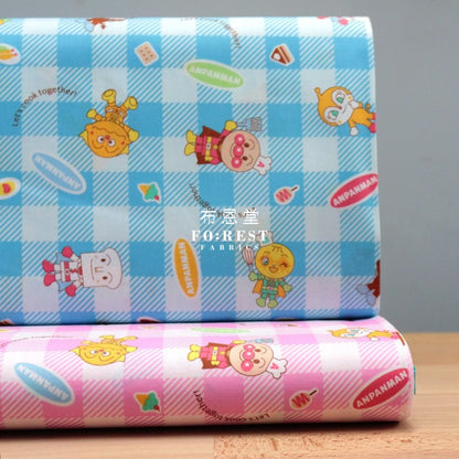 cotton - Anpanman fabric PINK (member) - FO:REST Fabric 布恩堂Liberty fabrictana lawnjapanese fabricykk zipper