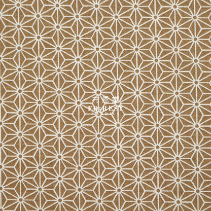 Cotton - Asanoha Khaki Fabric