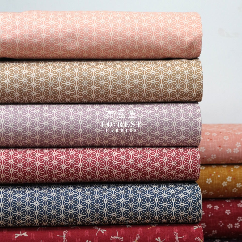 Cotton - Asanoha Khaki Fabric