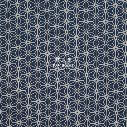 Cotton - Asanoha Navy Fabric