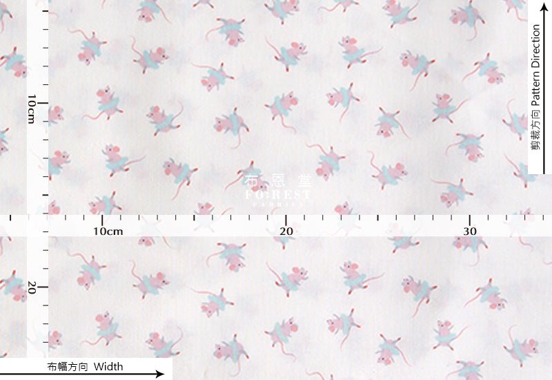 cotton - Ballet Dance fabric - FO:REST Fabric 布恩堂Liberty fabrictana lawnjapanese fabricykk zipper