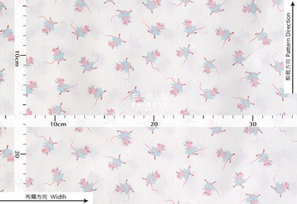 cotton - Ballet Dance fabric - FO:REST Fabric 布恩堂Liberty fabrictana lawnjapanese fabricykk zipper