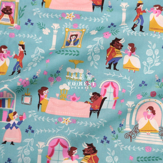 Cotton - Beauty And Beast Main Fabric Blue Cotton