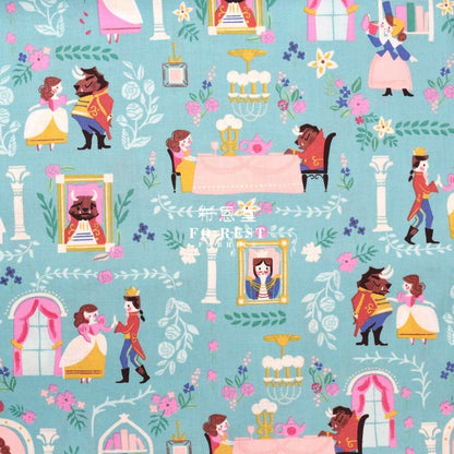 Cotton - Beauty and Beast Main fabric Blue - FO:REST Fabric 布恩堂Liberty fabrictana lawnjapanese fabricykk zipper