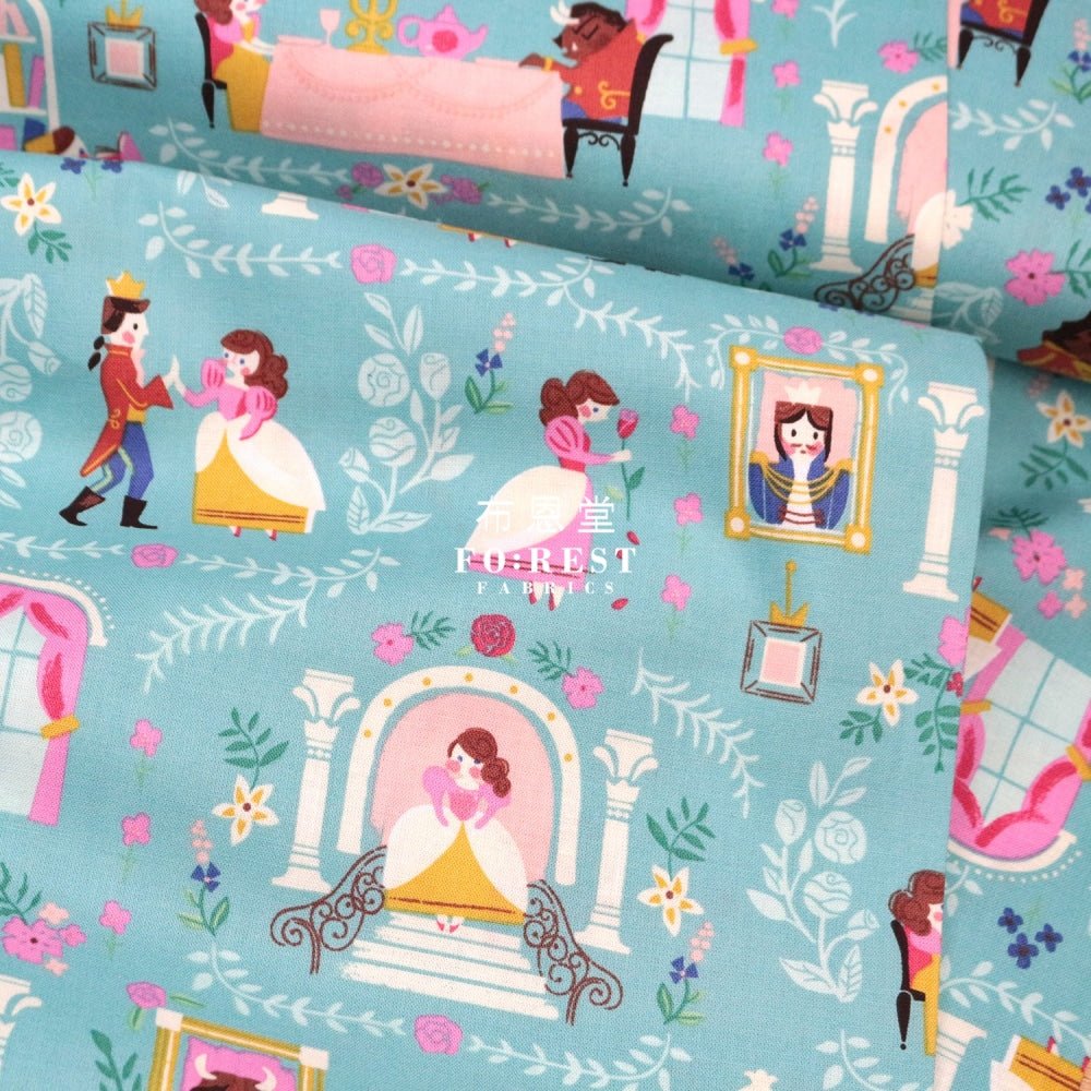 Cotton - Beauty and Beast Main fabric Blue - FO:REST Fabric 布恩堂Liberty fabrictana lawnjapanese fabricykk zipper