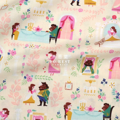 Cotton - Beauty and Beast Main fabric LT.YELLOW - FO:REST Fabric 布恩堂Liberty fabrictana lawnjapanese fabricykk zipper