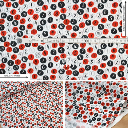 cotton - Bingo Balls fabric - FO:REST Fabric 布恩堂Liberty fabrictana lawnjapanese fabricykk zipper
