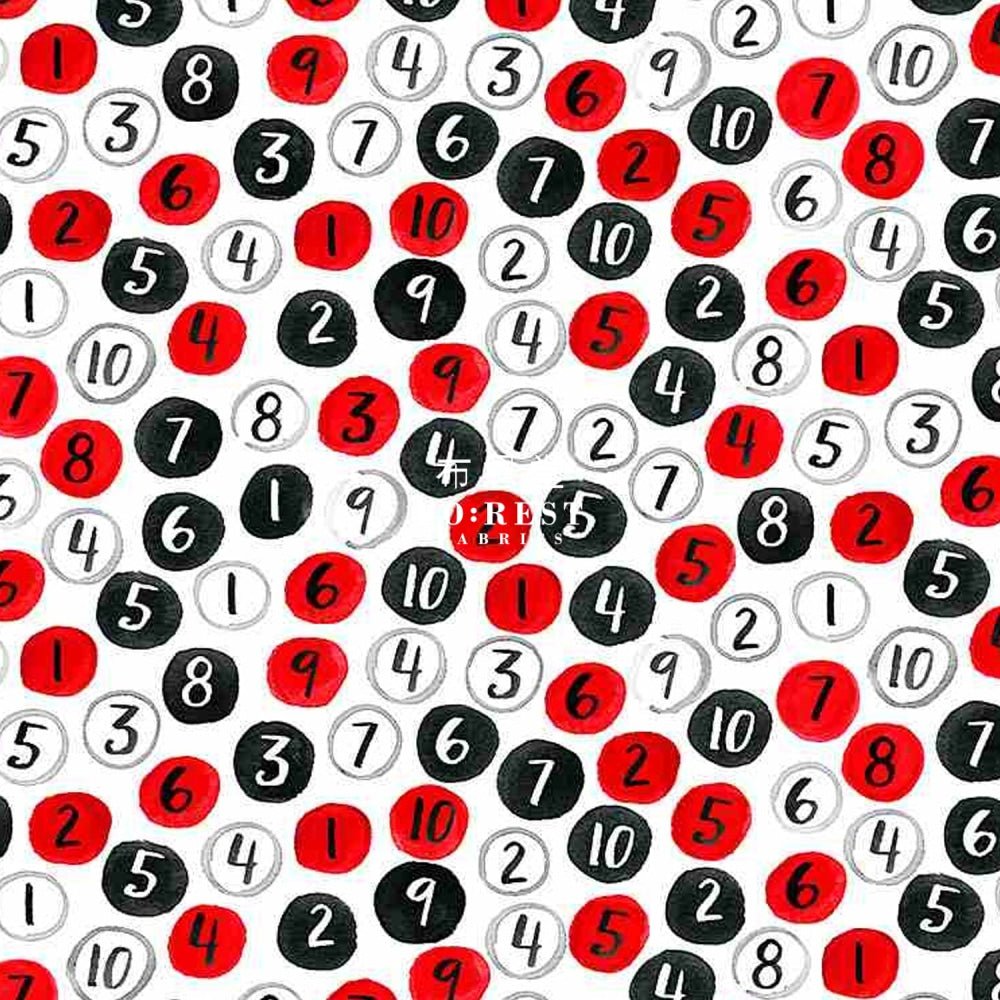 cotton - Bingo Balls fabric - FO:REST Fabric 布恩堂Liberty fabrictana lawnjapanese fabricykk zipper