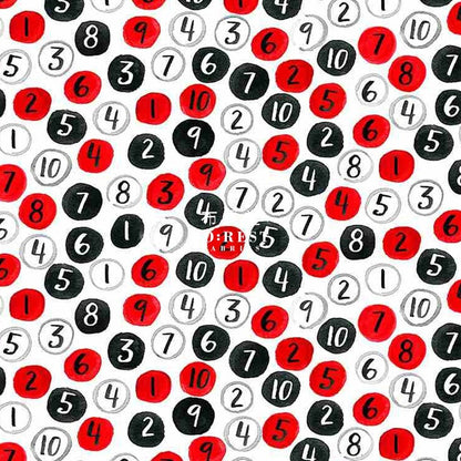 cotton - Bingo Balls fabric - FO:REST Fabric 布恩堂Liberty fabrictana lawnjapanese fabricykk zipper