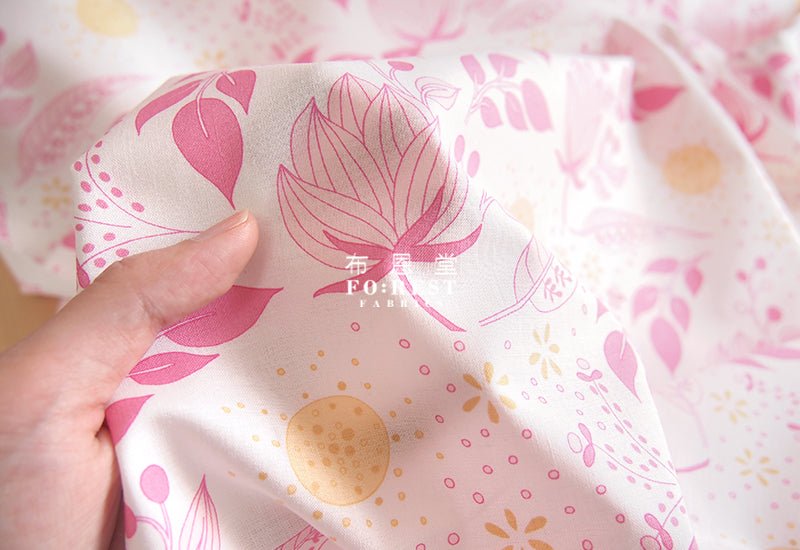 cotton - blossom Garden fabric Pink - FO:REST Fabric 布恩堂Liberty fabrictana lawnjapanese fabricykk zipper