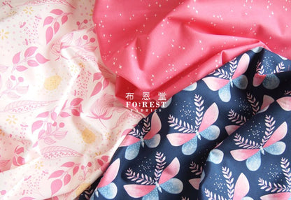 cotton - blossom Garden fabric Pink - FO:REST Fabric 布恩堂Liberty fabrictana lawnjapanese fabricykk zipper