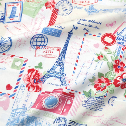 Cotton - Bon Voyage Fabric Eiffel