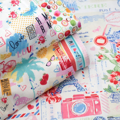 cotton - BON VOYAGE fabric - FO:REST Fabric 布恩堂Liberty fabrictana lawnjapanese fabricykk zipper