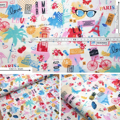 cotton - BON VOYAGE fabric - FO:REST Fabric 布恩堂Liberty fabrictana lawnjapanese fabricykk zipper