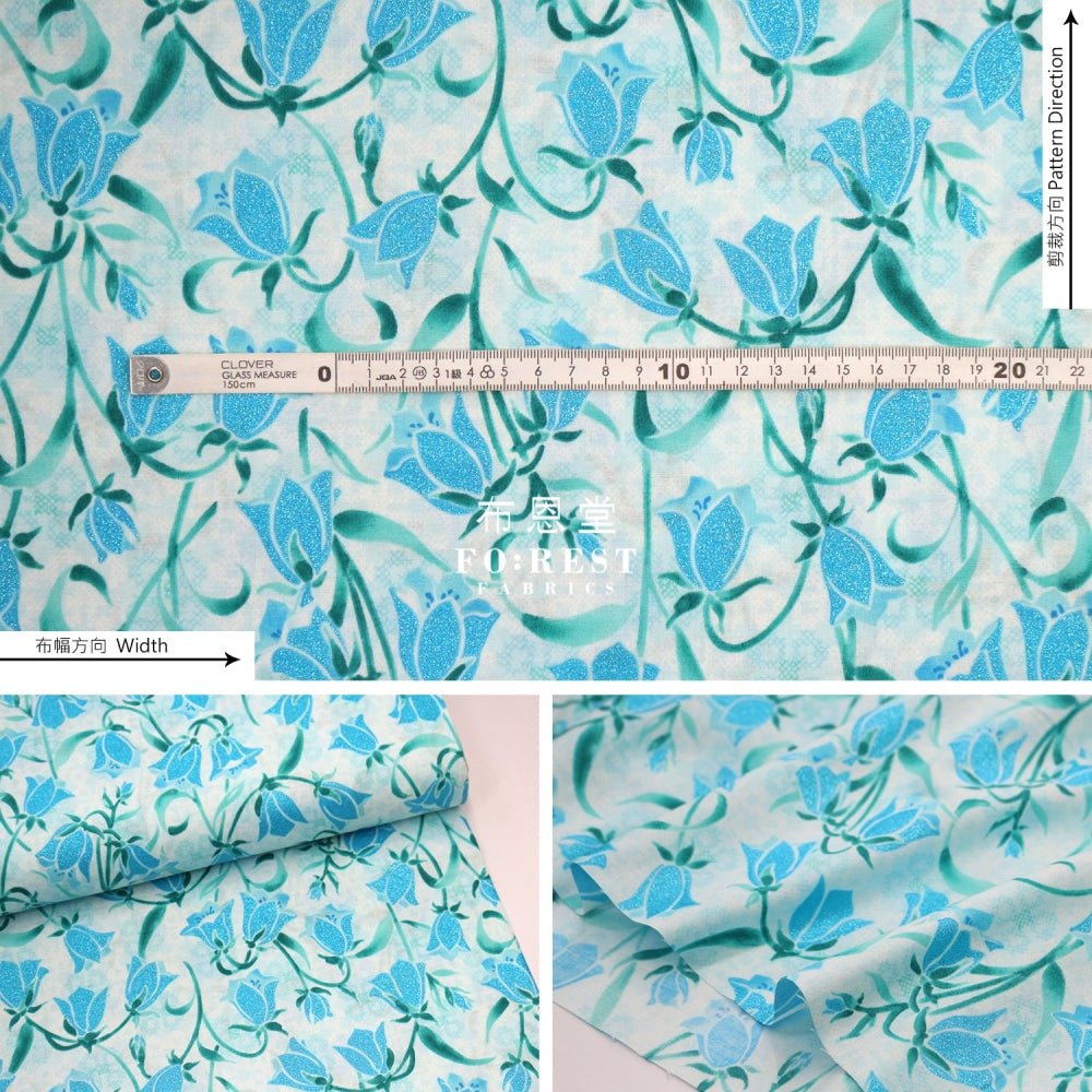 cotton - Brilliant Blooms Fabric LT - FO:REST Fabric 布恩堂Liberty fabrictana lawnjapanese fabricykk zipper
