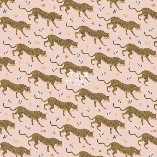 Cotton - Camont Jaguar Blush Metallic Fabric