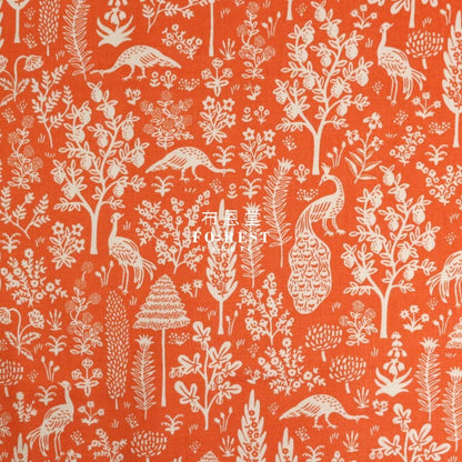 cotton - Camont Menagerie Silhouette - Orange fabric - FO:REST Fabric 布恩堂Liberty fabrictana lawnjapanese fabricykk zipper