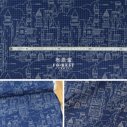 cotton - Castle Plans fabric - FO:REST Fabric 布恩堂Liberty fabrictana lawnjapanese fabricykk zipper